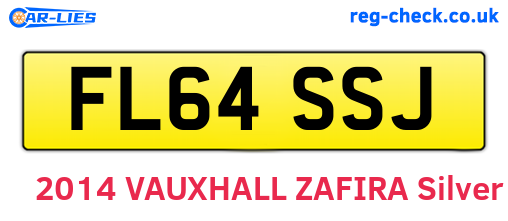 FL64SSJ are the vehicle registration plates.