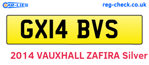 GX14BVS are the vehicle registration plates.