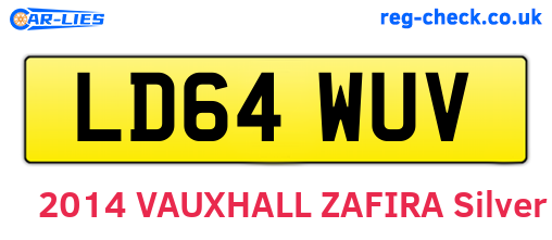 LD64WUV are the vehicle registration plates.
