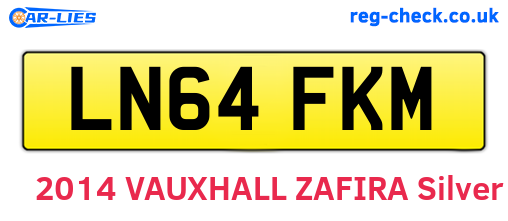 LN64FKM are the vehicle registration plates.