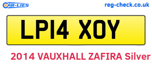 LP14XOY are the vehicle registration plates.