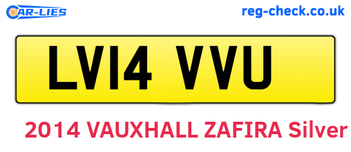 LV14VVU are the vehicle registration plates.