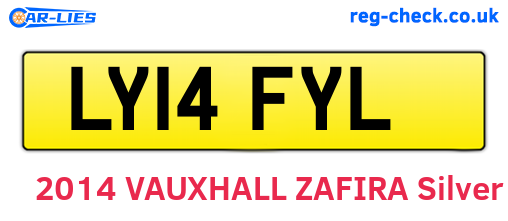 LY14FYL are the vehicle registration plates.