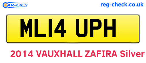 ML14UPH are the vehicle registration plates.