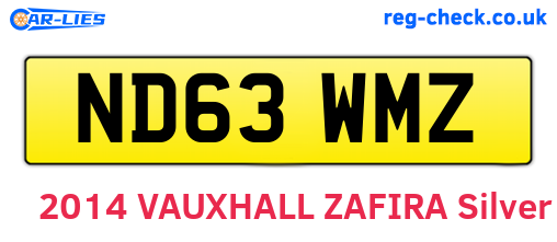 ND63WMZ are the vehicle registration plates.