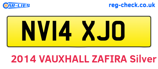 NV14XJO are the vehicle registration plates.