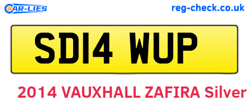 SD14WUP are the vehicle registration plates.
