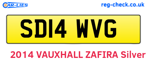 SD14WVG are the vehicle registration plates.