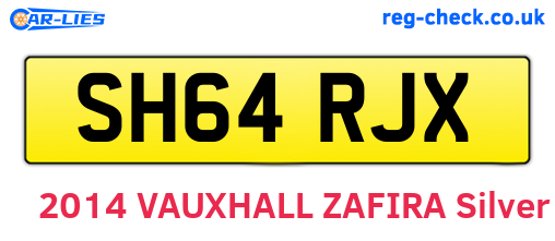 SH64RJX are the vehicle registration plates.