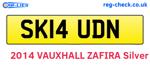 SK14UDN are the vehicle registration plates.