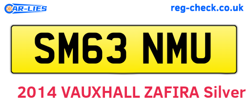 SM63NMU are the vehicle registration plates.