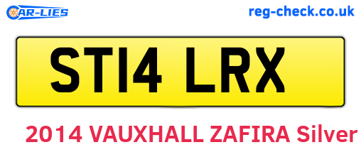 ST14LRX are the vehicle registration plates.
