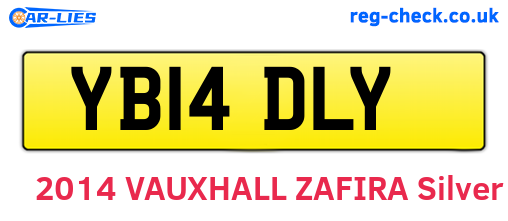 YB14DLY are the vehicle registration plates.