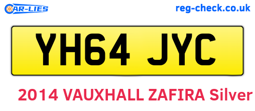 YH64JYC are the vehicle registration plates.