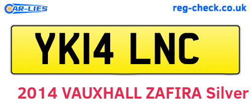 YK14LNC are the vehicle registration plates.
