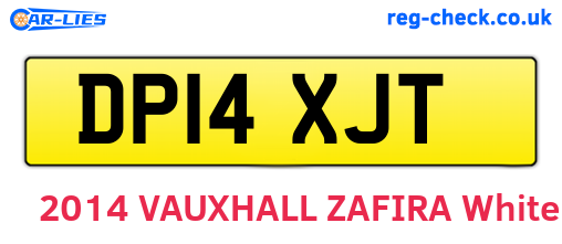 DP14XJT are the vehicle registration plates.