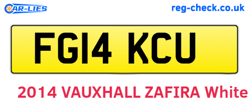 FG14KCU are the vehicle registration plates.