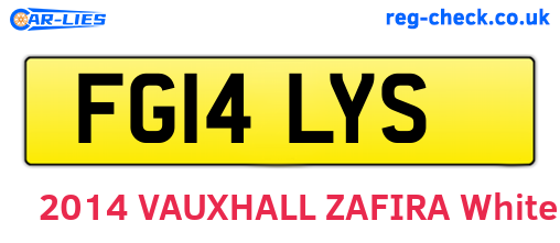 FG14LYS are the vehicle registration plates.