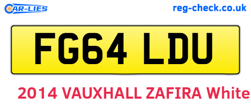 FG64LDU are the vehicle registration plates.