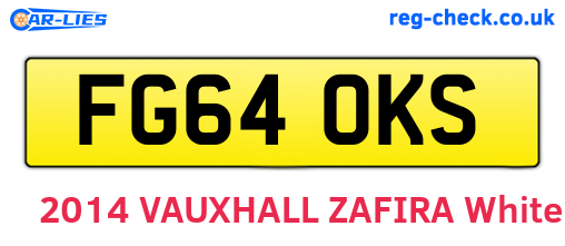 FG64OKS are the vehicle registration plates.