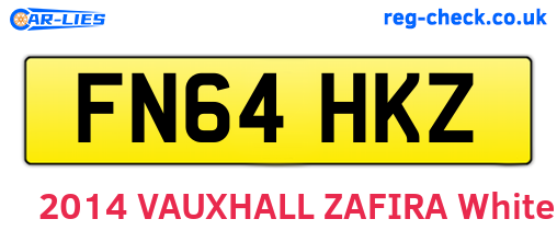 FN64HKZ are the vehicle registration plates.