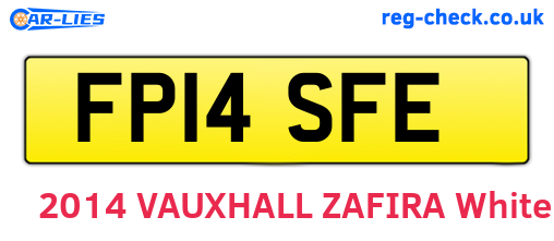 FP14SFE are the vehicle registration plates.