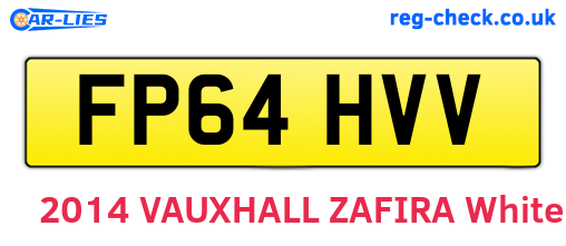 FP64HVV are the vehicle registration plates.