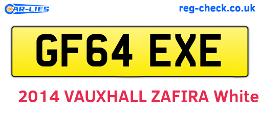 GF64EXE are the vehicle registration plates.