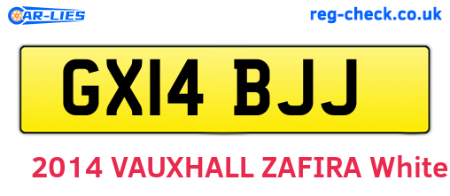GX14BJJ are the vehicle registration plates.