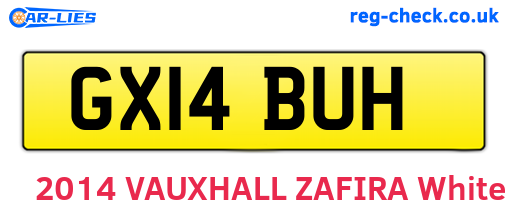 GX14BUH are the vehicle registration plates.