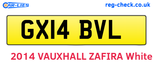 GX14BVL are the vehicle registration plates.