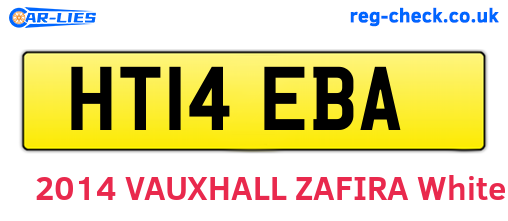 HT14EBA are the vehicle registration plates.