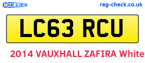 LC63RCU are the vehicle registration plates.