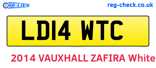 LD14WTC are the vehicle registration plates.