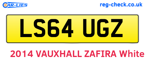 LS64UGZ are the vehicle registration plates.