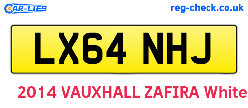 LX64NHJ are the vehicle registration plates.