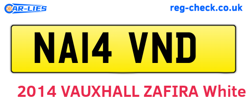 NA14VND are the vehicle registration plates.