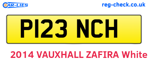 P123NCH are the vehicle registration plates.
