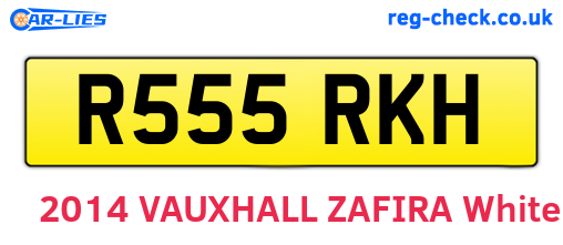 R555RKH are the vehicle registration plates.