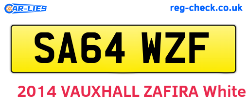SA64WZF are the vehicle registration plates.