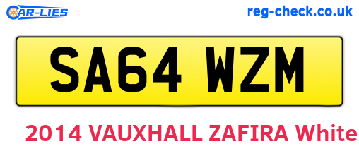 SA64WZM are the vehicle registration plates.