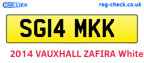 SG14MKK are the vehicle registration plates.
