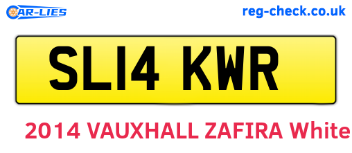 SL14KWR are the vehicle registration plates.