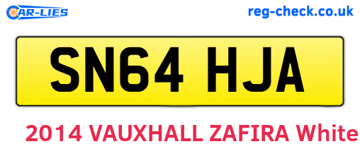 SN64HJA are the vehicle registration plates.
