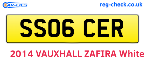 SS06CER are the vehicle registration plates.