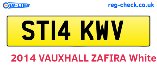ST14KWV are the vehicle registration plates.