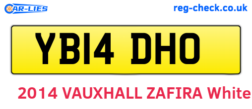 YB14DHO are the vehicle registration plates.