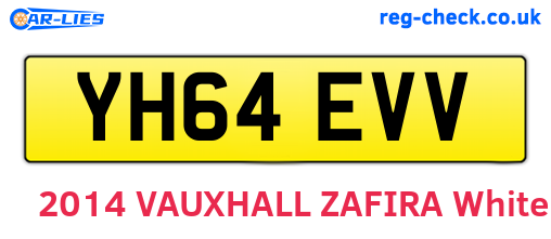 YH64EVV are the vehicle registration plates.