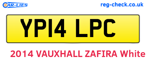 YP14LPC are the vehicle registration plates.