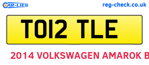 TO12TLE are the vehicle registration plates.